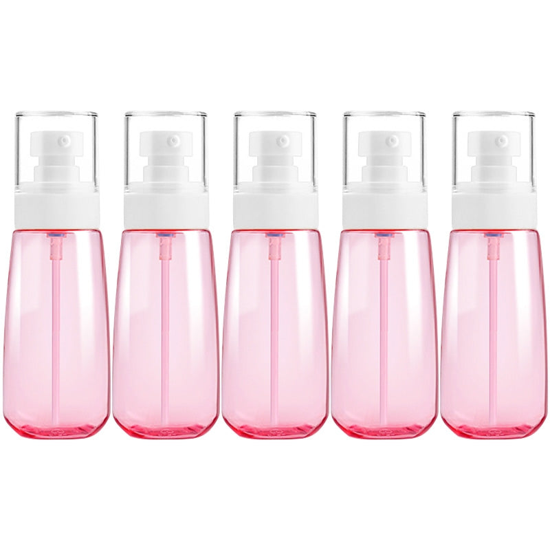 ELECTROPRIME 5 PCS Travel Plastic Bottles Leak Proof Portable Travel Accessories Small Bottles Containers, 100ml(Pink)