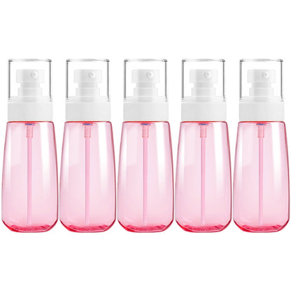 ELECTROPRIME 5 PCS Travel Plastic Bottles Leak Proof Portable Travel Accessories Small Bottles Containers, 100ml(Pink)