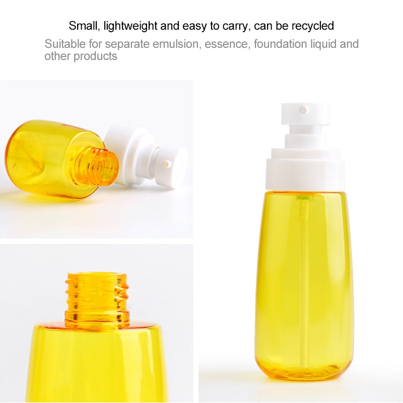 ELECTROPRIME 5 PCS Travel Plastic Bottles Leak Proof Portable Travel Accessories Small Bottles Containers, 100ml(Pink)