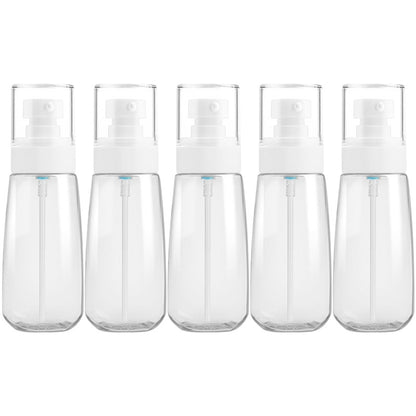 ELECTROPRIME 5 PCS Travel Plastic Bottles Leak Proof Portable Travel Accessories Small Bottles Containers, 100ml(Transparent)