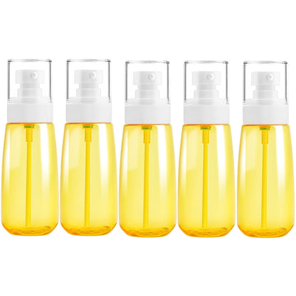 ELECTROPRIME 5 PCS Travel Plastic Bottles Leak Proof Portable Travel Accessories Small Bottles Containers, 100ml(Yellow)