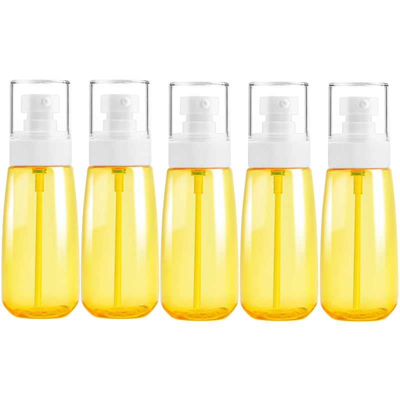 ELECTROPRIME 5 PCS Travel Plastic Bottles Leak Proof Portable Travel Accessories Small Bottles Containers, 100ml(Yellow)