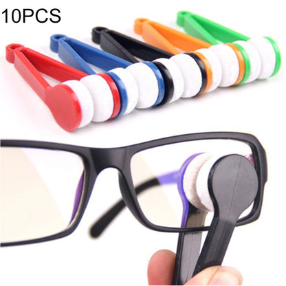 ELECTROPRIME 10 PCS Multifunction Portable Glasses Wipe Glasses Clean Wipe Microfiber Cleaning Cloth, Random Color Delivery