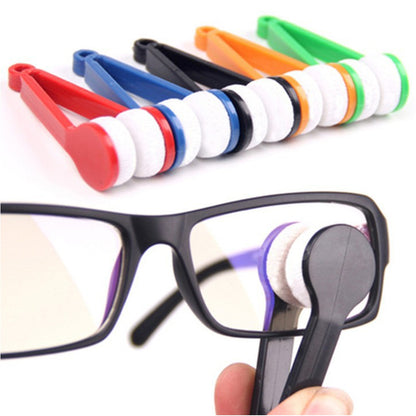 ELECTROPRIME 10 PCS Multifunction Portable Glasses Wipe Glasses Clean Wipe Microfiber Cleaning Cloth, Random Color Delivery