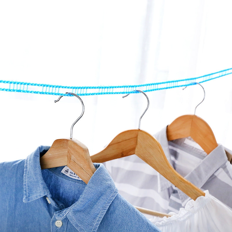 ELECTROPRIME 10 PCS Windproof Clotheslines Ropes for Outdoor Indoor Home Travel Camping Laundry Drying Use, Length: 3m, Random Color Delivery