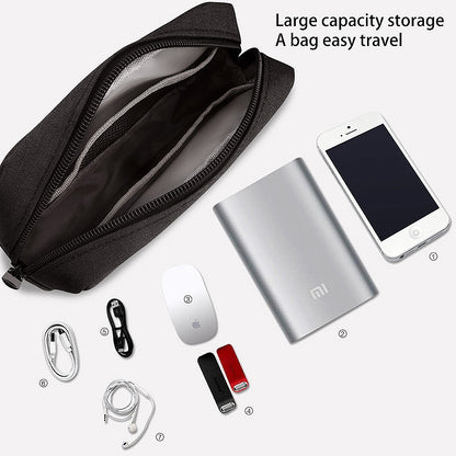 ELECTROPRIME Multi-function Portable Waterproof Digital Travel Storage Bags Size: S(Black)