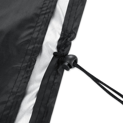 ELECTROPRIME Anti-UV Waterproof Dust-proof 210D Oxford Cloth Folding Table Chairs Protective Cover Outdoor Furniture Set Cover, Size: 126*126*74cm(Black)