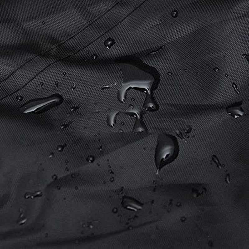 ELECTROPRIME Anti-UV Waterproof Dust-proof 210D Oxford Cloth Folding Table Chairs Protective Cover Outdoor Furniture Set Cover, Size: 242*162*100cm(Black)