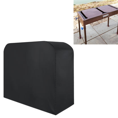 ELECTROPRIME Anti-UV Waterproof Dust-proof 210D Oxford Cloth Folding BBQ Protective Cover Outdoor Gas Charcoal Electric Barbeque Grill Cover, Size: 190*71*117cm(Black)