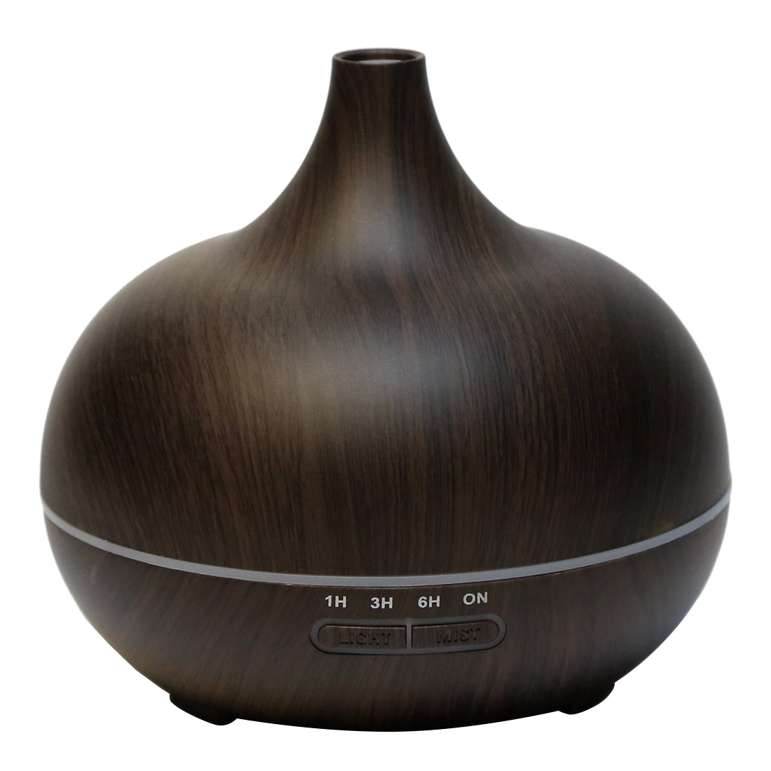 ELECTROPRIME W350 14W 300ML Wood Grain Aromatherapy Air Purifier Humidifier with LED Light for Office / Home Room(Coffee)