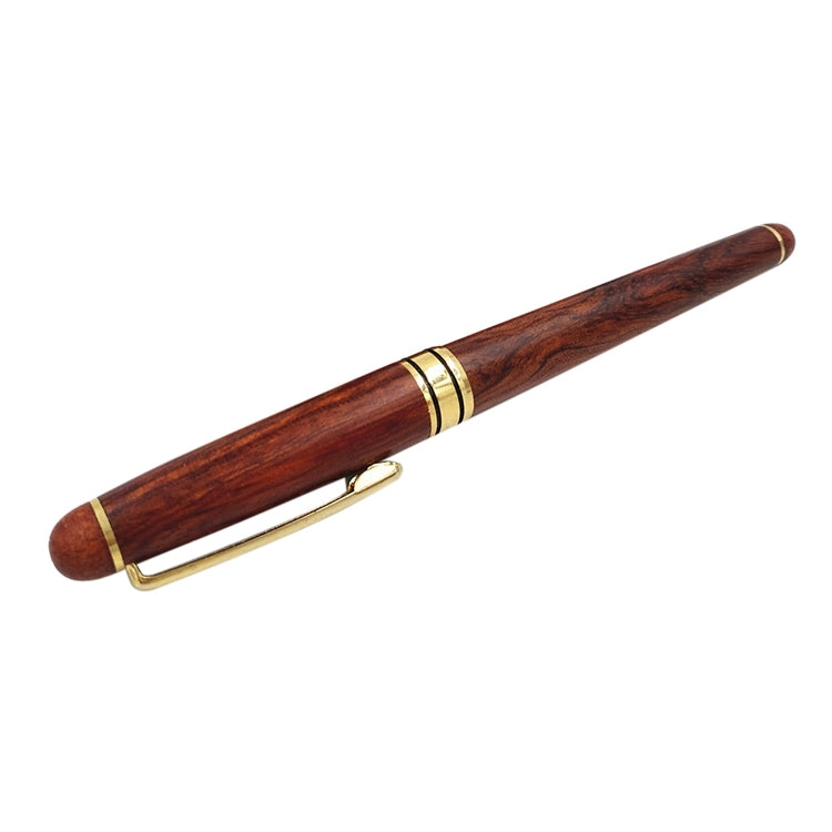 ELECTROPRIME School Office Extra Fine 0.7mm Nib Transparent Piston Wooden Fountain Ink Pen