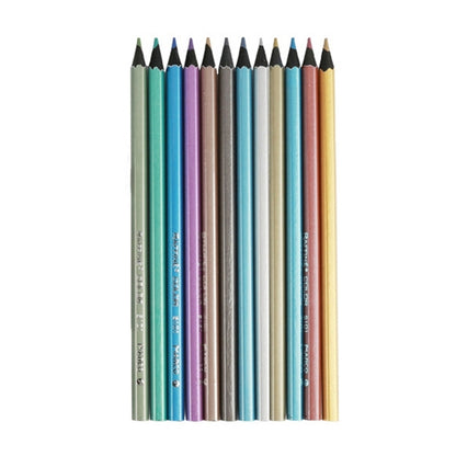 ELECTROPRIME Kids Adults Sketch Coloring Books Drawing Vibrant Colors 12-color Colored Pencils Set