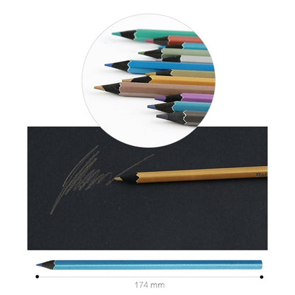 ELECTROPRIME Kids Adults Sketch Coloring Books Drawing Vibrant Colors 12-color Colored Pencils Set