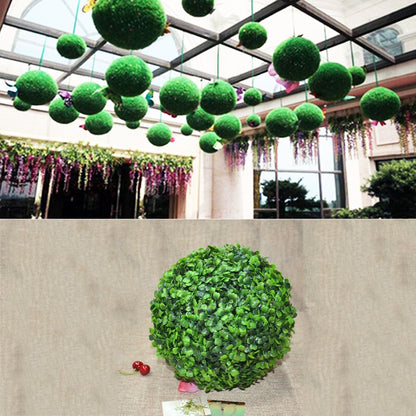 ELECTROPRIME Artificial Aglaia Odorata Plant Ball Topiary Wedding Event Home Outdoor Decoration Hanging Ornament, Diameter: 6.7 inch