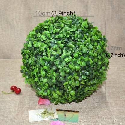 ELECTROPRIME Artificial Aglaia Odorata Plant Ball Topiary Wedding Event Home Outdoor Decoration Hanging Ornament, Diameter: 6.7 inch