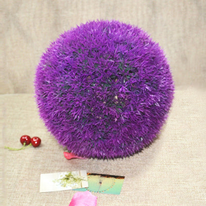 ELECTROPRIME Artificial Grass Plant Ball Topiary Wedding Event Home Outdoor Decoration Hanging Ornament, Diameter: 12.7 inch