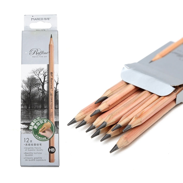 ELECTROPRIME 12pcs Drawing Writing Sketch Wooden Pencil Pre-sharpened HB Art Graphite Pencils