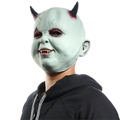 ELECTROPRIME Halloween Festival Party Latex Devil Vampire Frightened Mask Headgear