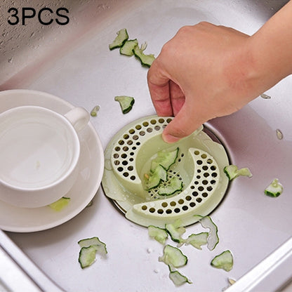 ELECTROPRIME 3 PCS Anti Clogging Kitchen Sink Strainer Stopper Filter Drainers Drain Cover Floor Waste Stopper Drain, Size: 11 x 3.9cm,  Random Color Delivery