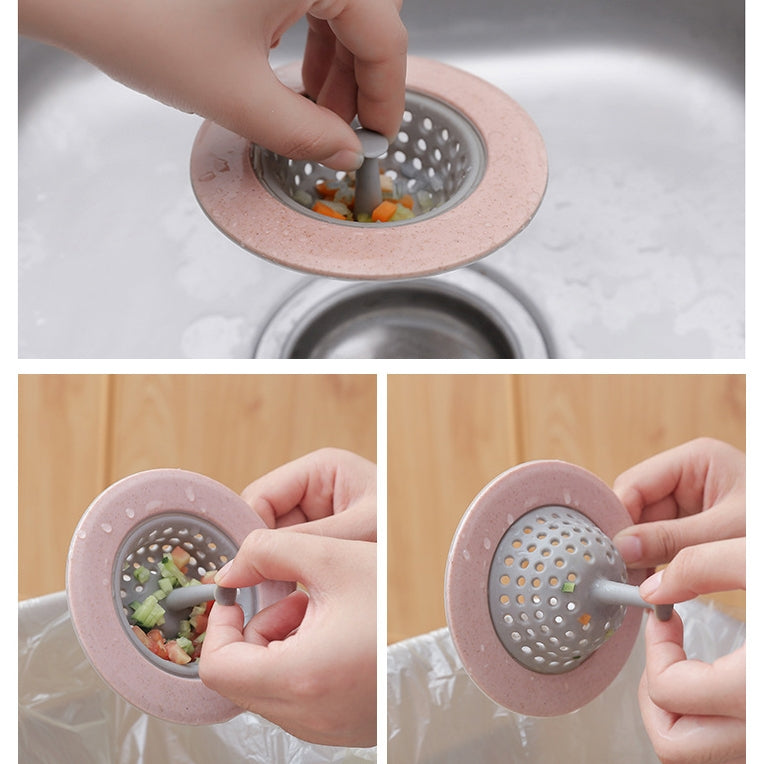 ELECTROPRIME 4 PCS Kitchen Drain Floor Drain Garbage Filtering Anti Blocking Flip Grade Drain Cleaning Basket, Diameter: 11cm,  Random Color Delivery
