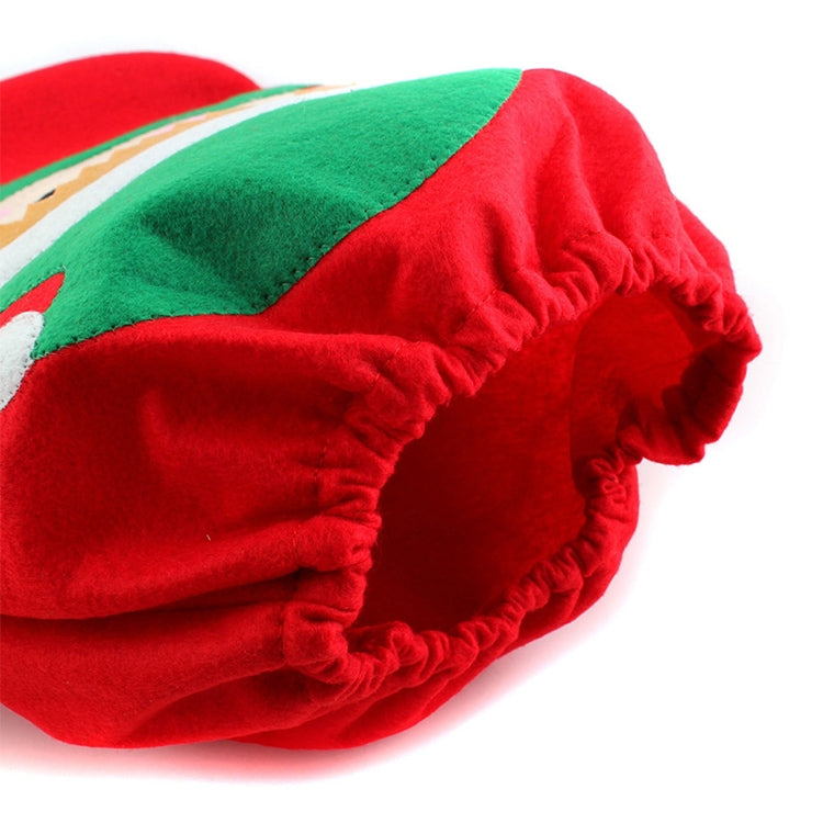 ELECTROPRIME Fancy Christmas Decoration Santa Elf Toilet Lid Cover, Size: 44 x 35cm