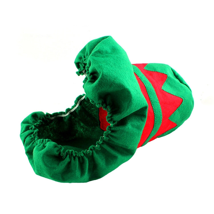ELECTROPRIME Fancy Christmas Decoration Happy Santa Elf Toilet Seat Cover Rug Bathroom Set