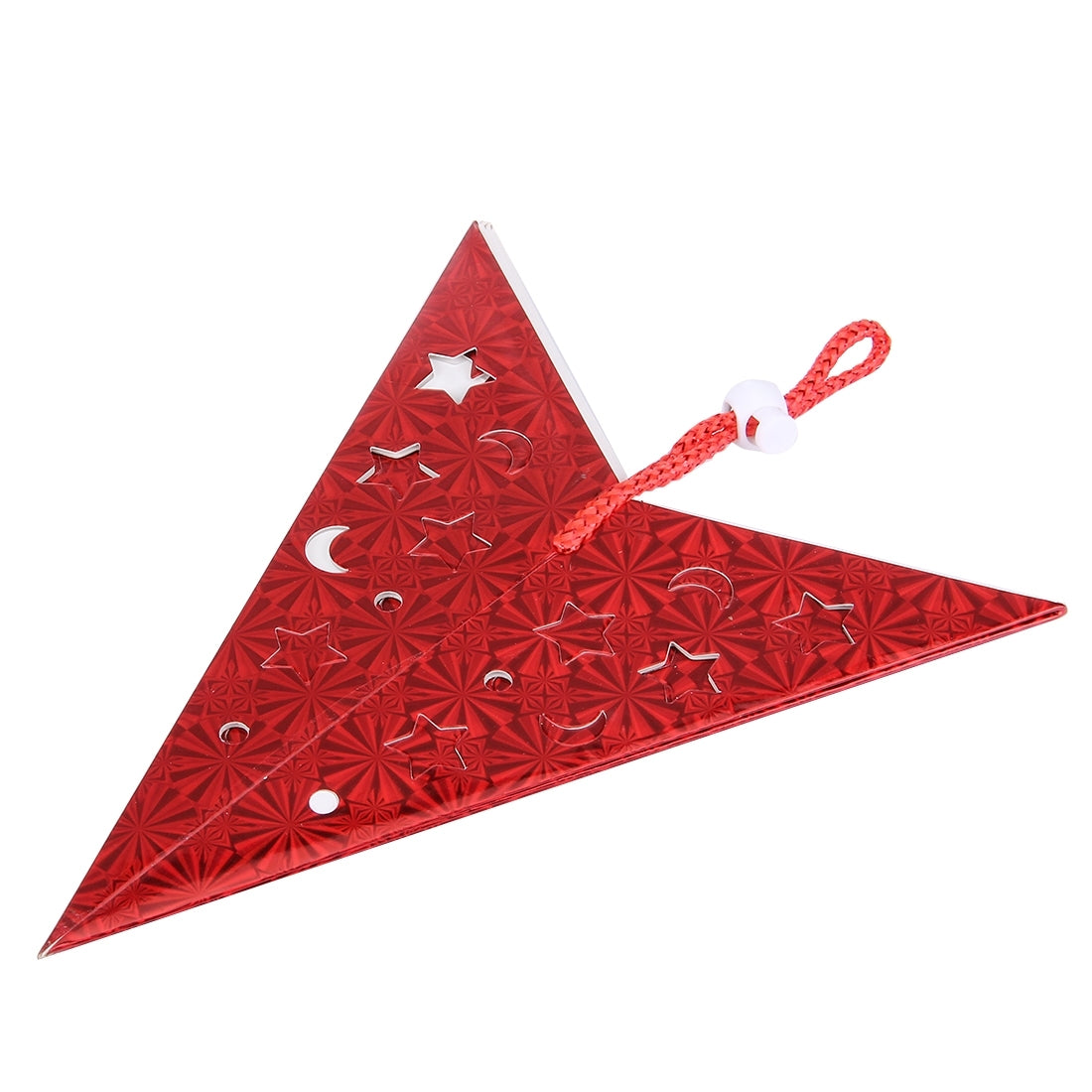 ELECTROPRIME 30cm Diagonal (Full Extended) Christmas Decoration 3D Holographic Paper Pentagram, Random Color Delivery