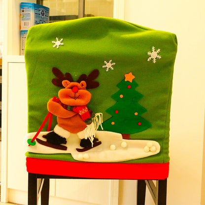 ELECTROPRIME Christmas Dinner Table Decoration New Style Christmas Chair Cover