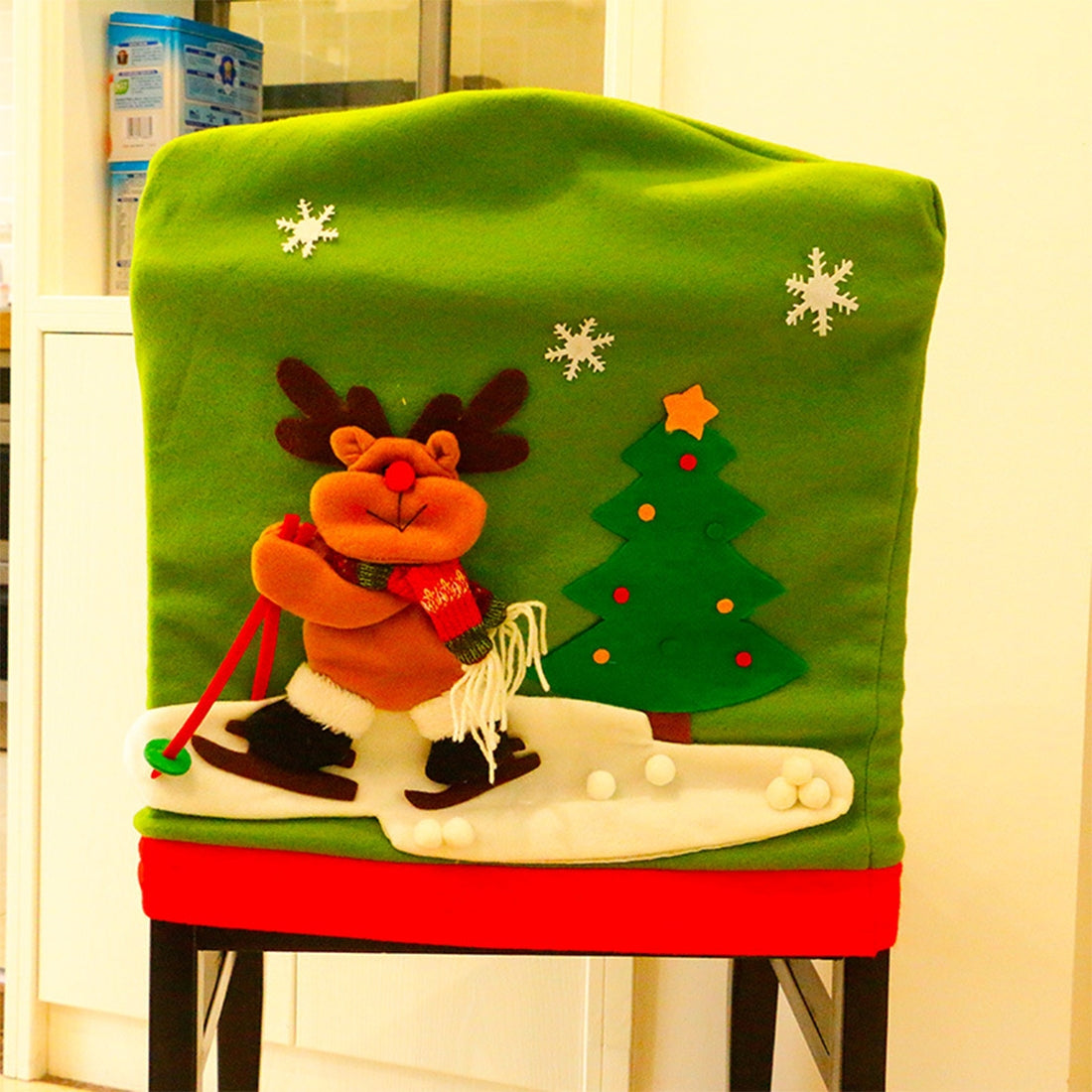 ELECTROPRIME Christmas Dinner Table Decoration New Style Christmas Chair Cover