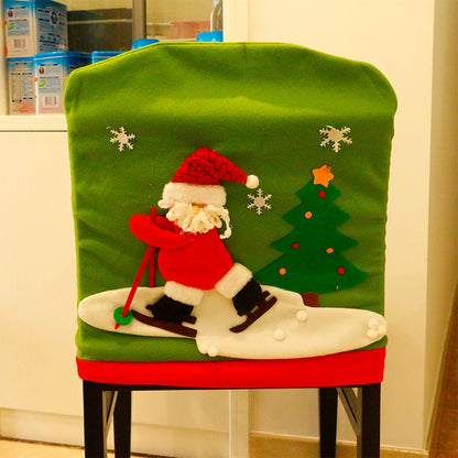 ELECTROPRIME Christmas Dinner Table Decoration New Style Christmas Chair Cover