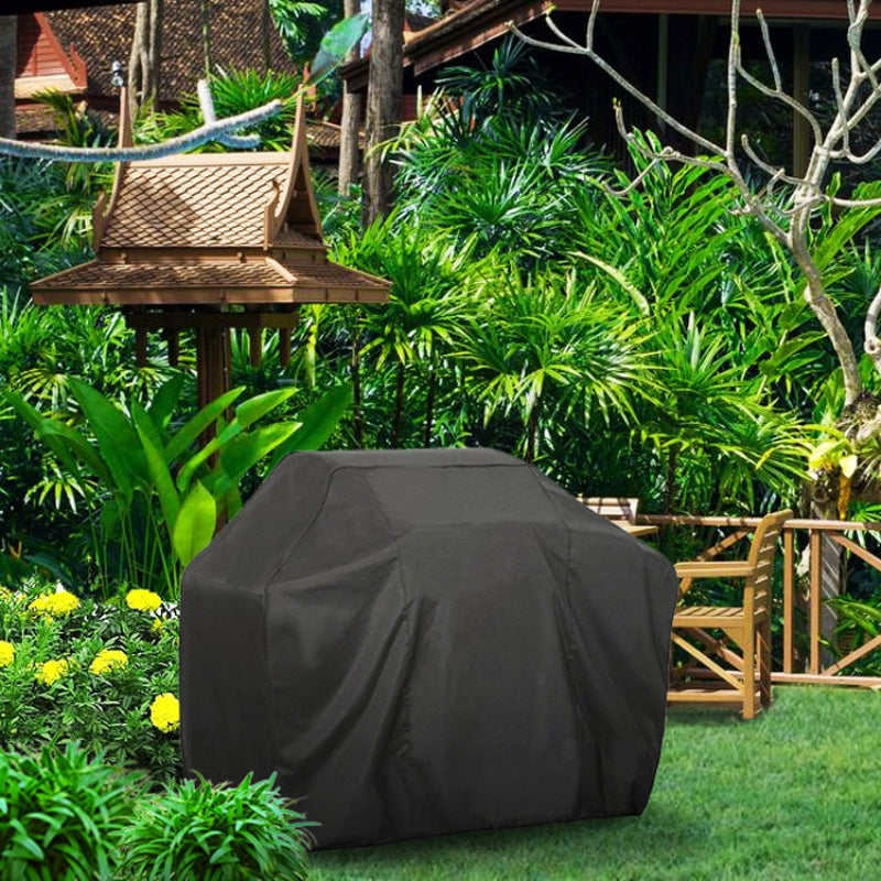 ELECTROPRIME Outdoor Anti-UV Waterproof Dust-proof 210D Oxford Cloth BBQ Square Protective Bag Charcoal Barbeque Grill Cover, Size: 170x61x117cm(Black)