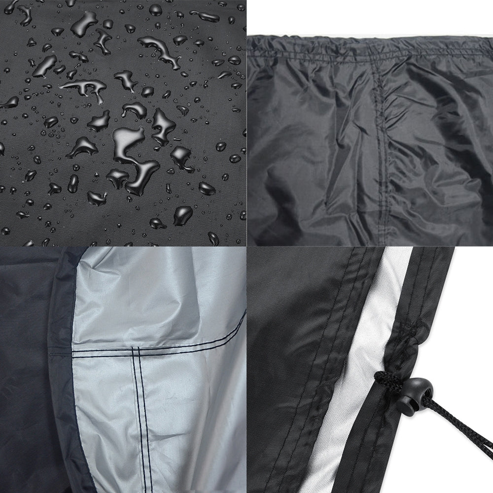 ELECTROPRIME Outdoor Anti-UV Waterproof Dust-proof 210D Oxford Cloth BBQ Square Protective Bag Charcoal Barbeque Grill Cover, Size: 100x60x150cm(Black)