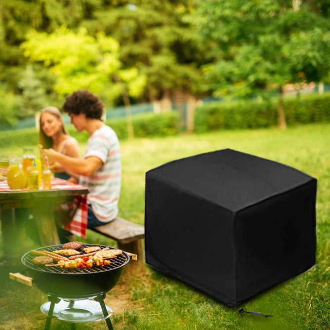 ELECTROPRIME Outdoor Anti-UV Waterproof Dust-proof 210D Oxford Cloth Folding Table Chairs Protective Bag Furniture Set Cover, Size: 325x208x58cm(Black)