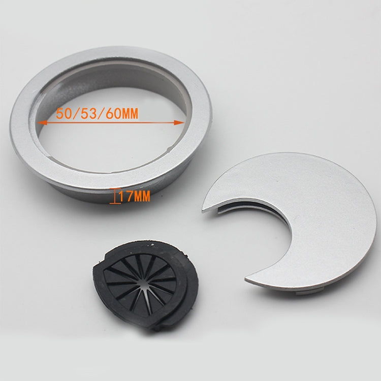 ELECTROPRIME 10 PCS Desk Computer Desktop Plastic Round Threading Box Hole Cover, Hole Diameter: 50mm