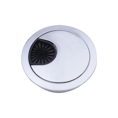 ELECTROPRIME Desk Computer Desktop Zinc Alloy Round Threading Box Hole Cover, Hole Diameter: 80mm  (Bright Gold)