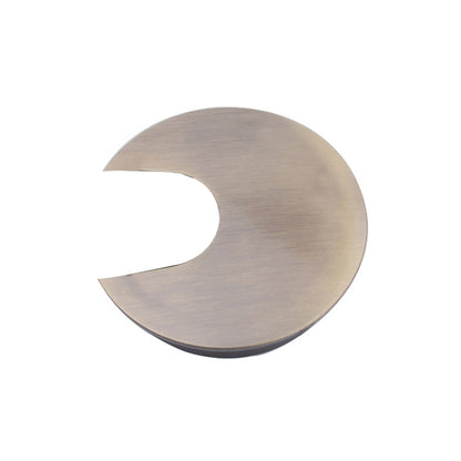 ELECTROPRIME 2 PCS Desk Computer Desktop Zinc Alloy Round Threading Box Hole Cover, Hole Diameter: 35mm (Green Bronze)