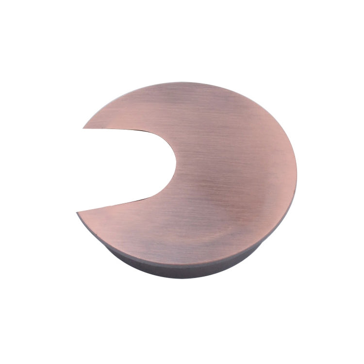 ELECTROPRIME 2 PCS Desk Computer Desktop Zinc Alloy Round Threading Box Hole Cover, Hole Diameter: 35mm (Red Bronze)