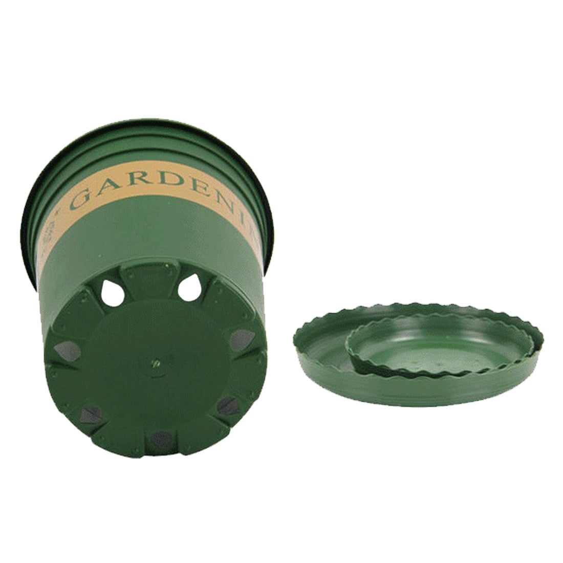 ELECTROPRIME Flower Pots Plant Nursery Pots Plastic Pots Creative Gallons Pots with Tray,Size:15*22*18cm