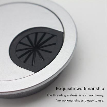 ELECTROPRIME 10 PCS Desk Computer Desktop Plastic Round Threading Box Hole Cover, Hole Diameter: 53mm