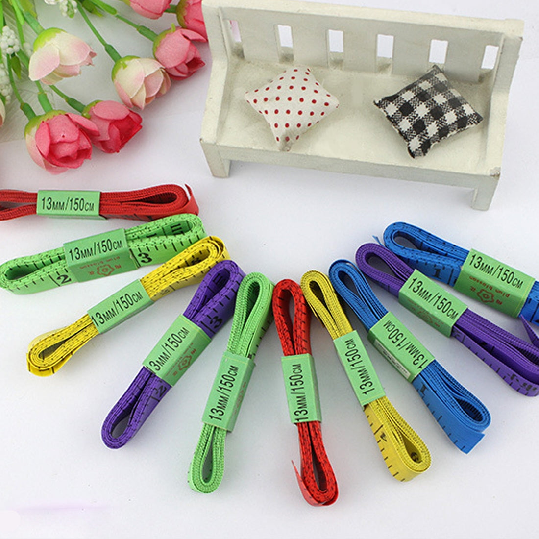 ELECTROPRIME 20 PCS 1.5m Long Multi-function Soft Tape Measure, Random Color Delivery