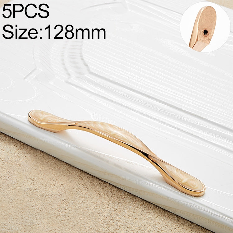 ELECTROPRIME 5 PCS 6582_128 Topaz Drawer Cabinet Handle