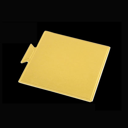 ELECTROPRIME 100 / Pack Small Square Cake Cardboard Pad Thick Rigid Golden Cake Mousse Cake Mat