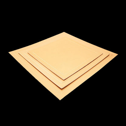 ELECTROPRIME 100pcs / Pack Square Cake Cardboard Pad Golden Cake Mousse Cake Mat, Size: 28 x 28cm