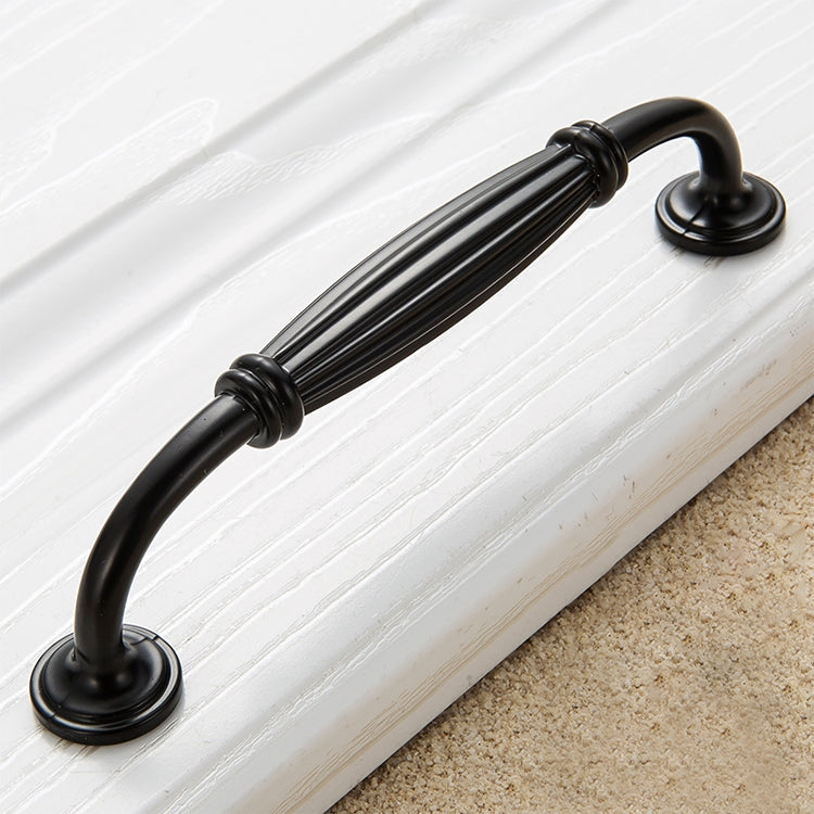 ELECTROPRIME 5 PCS 6064_128 Thickened Drawer Cabinet Handle (Black)