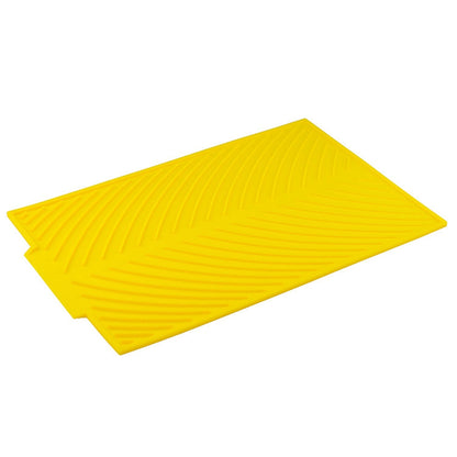 ELECTROPRIME Multi-function Silicone Foldable Water Filter Mat Drain Insulation Pad (Yellow)