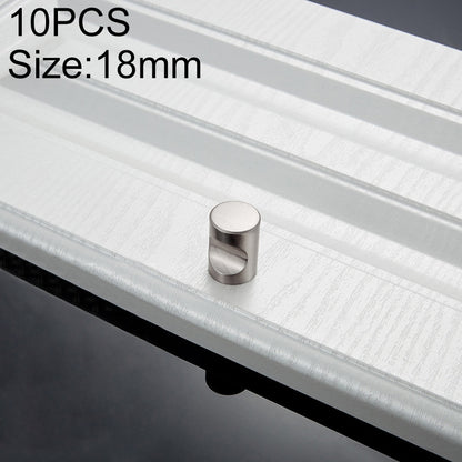 ELECTROPRIME 10 PCS 2102 Space Aluminum Light Single Hole Arc Cabinet Handle (Wire Drawing)