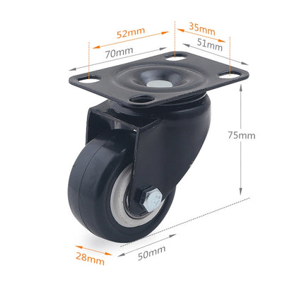 ELECTROPRIME 2 PCS 2 inch Furniture Cabinet Coffee Table Silent Universal Wheel