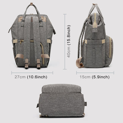 ELECTROPRIME Multi-functional Double Shoulder Bag Handbag Waterproof Oxford Cloth Backpack, Capacity: 16L (Violet)