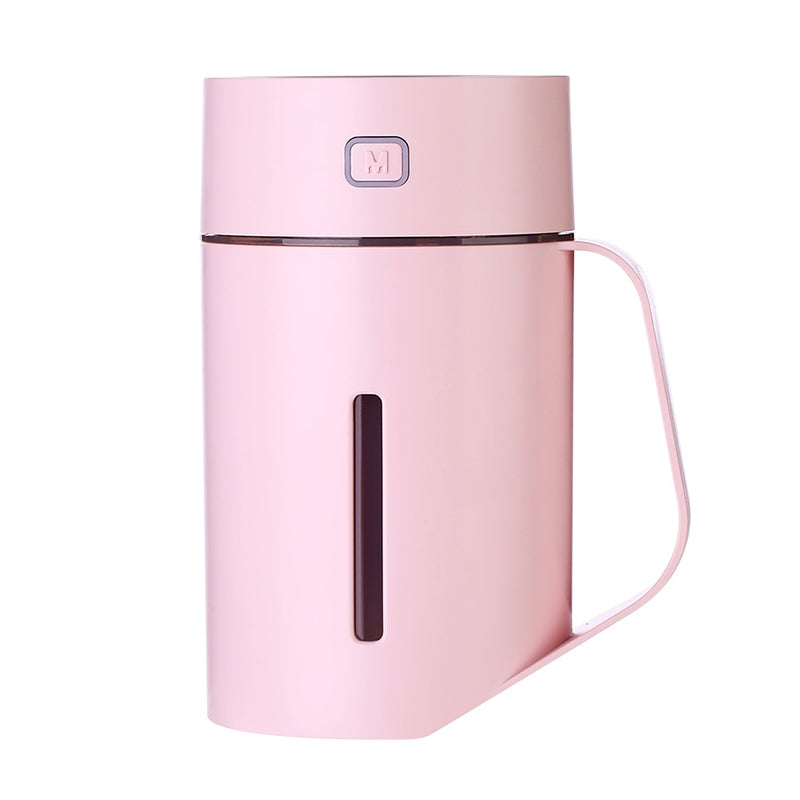ELECTROPRIME ML-S2 Water Cup Shape Intelligent Mute LED Night Light Atomized Humidifier Air humidification Machine(Pink)