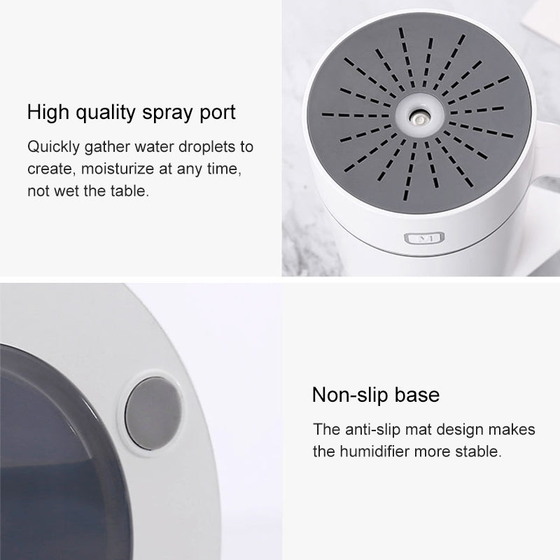 ELECTROPRIME ML-S2 Water Cup Shape Intelligent Mute LED Night Light Atomized Humidifier Air humidification Machine(Pink)